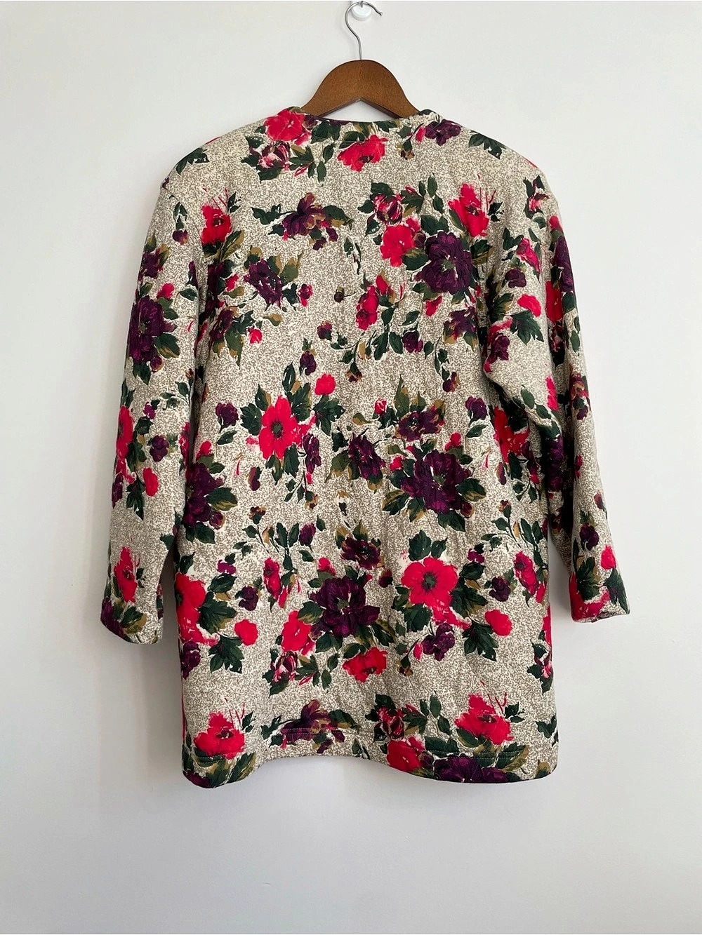 Spanner Imports Vintage Quilted Floral Cotton Jacket